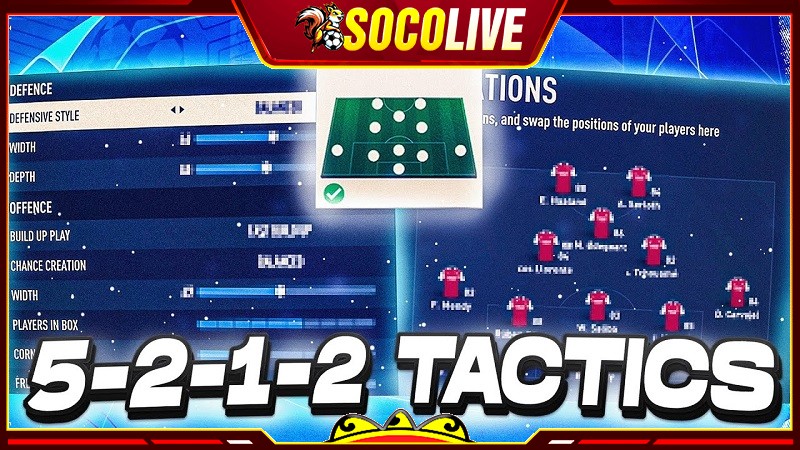 Sơ đồ bóng đá 5-2-1-2 là như thế nào?